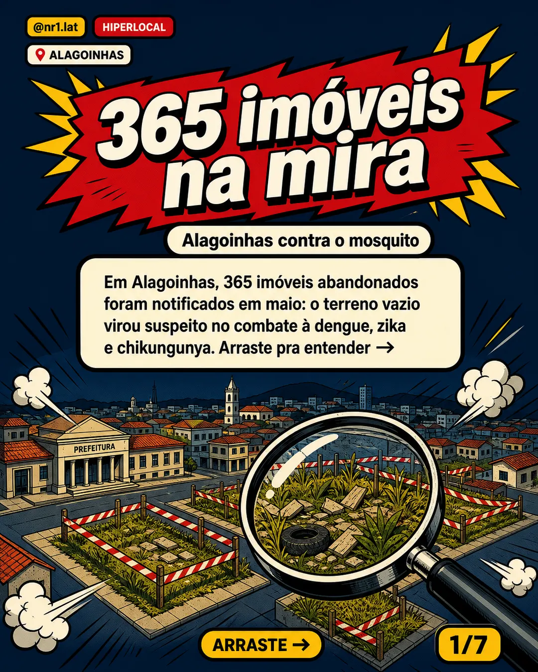 Alagoinhas notifica 365 imóveis abandonados contra dengue — imagem 1 de 7