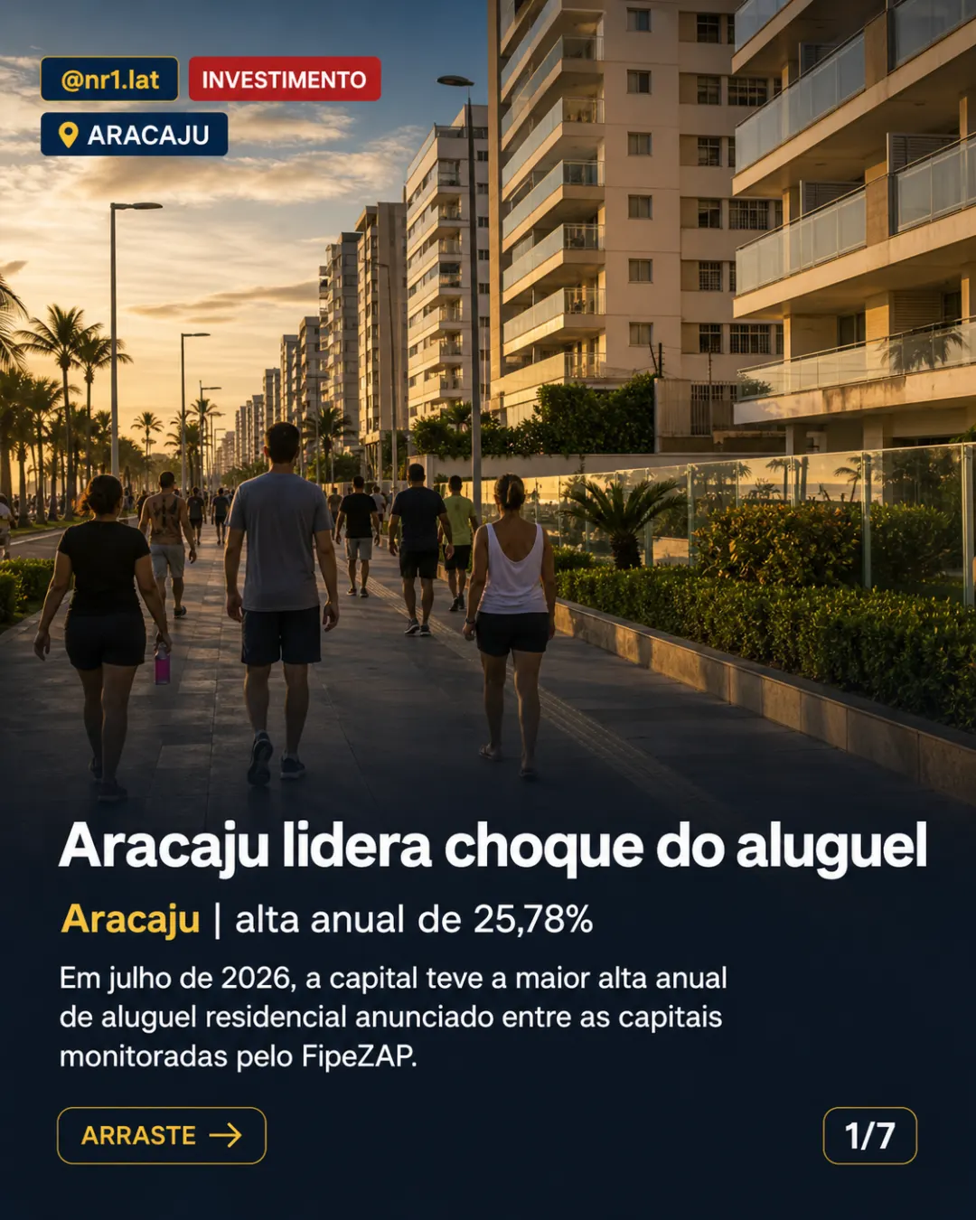 Aracaju lidera alta do aluguel no país, com avanço de 25,78% — imagem 1 de 7