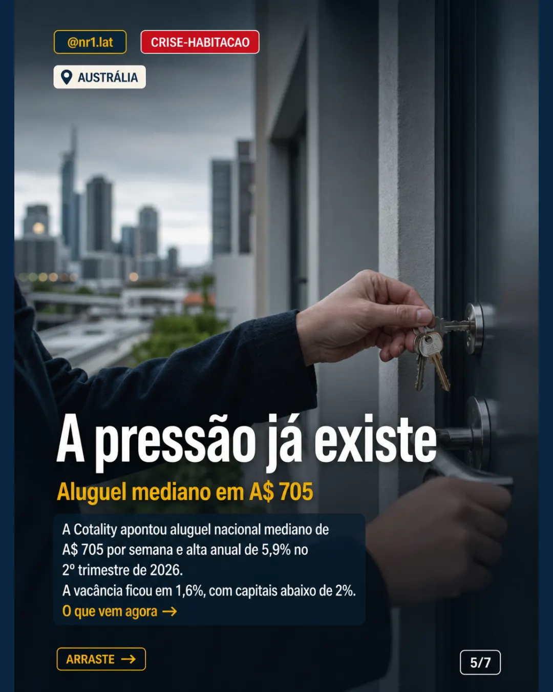 Austrália: aluguel de 30% vira disputa no mercado imobiliário — imagem 5 de 7