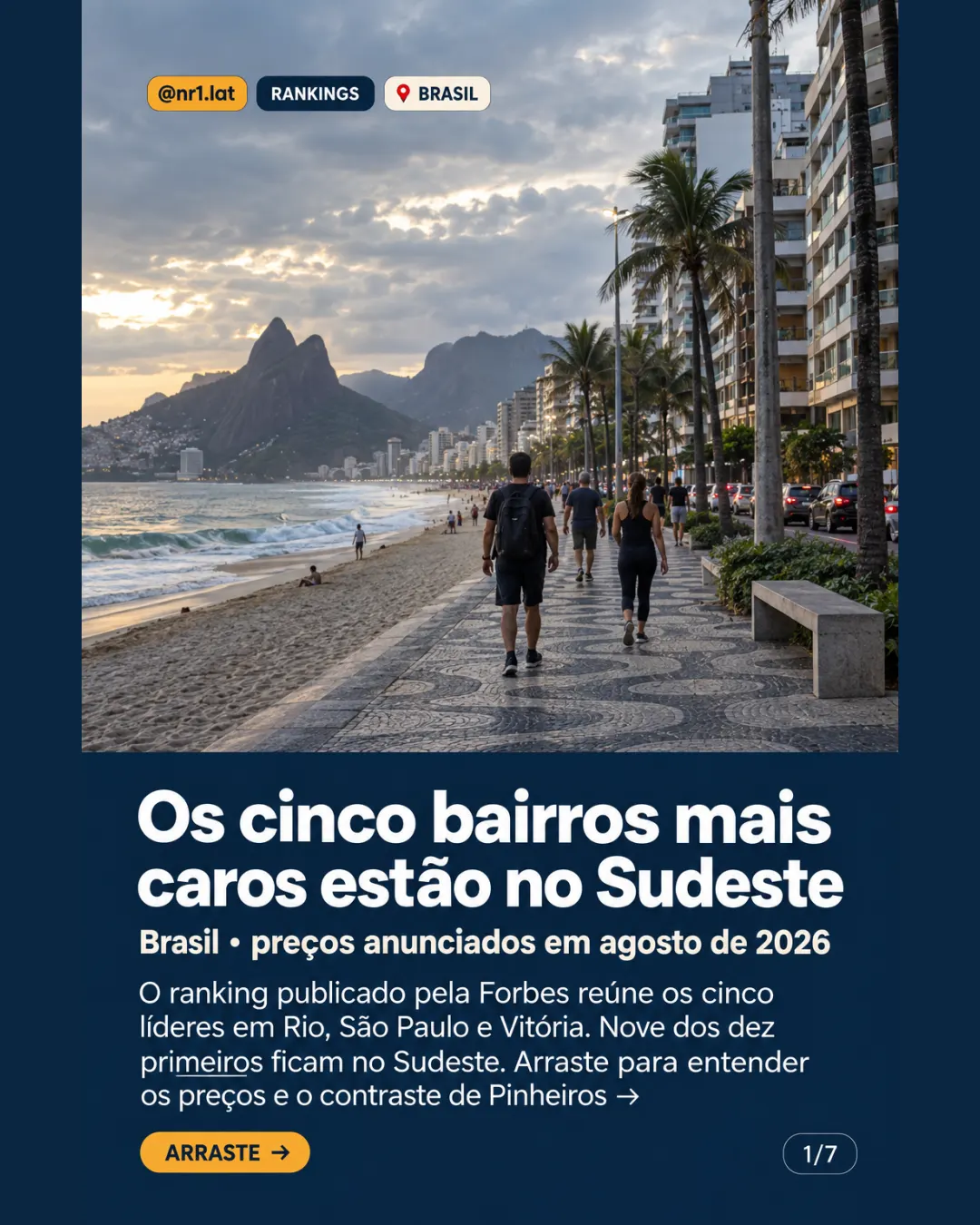 Sudeste reúne os cinco bairros mais caros do Brasil; Pinheiros cai — imagem 1 de 7