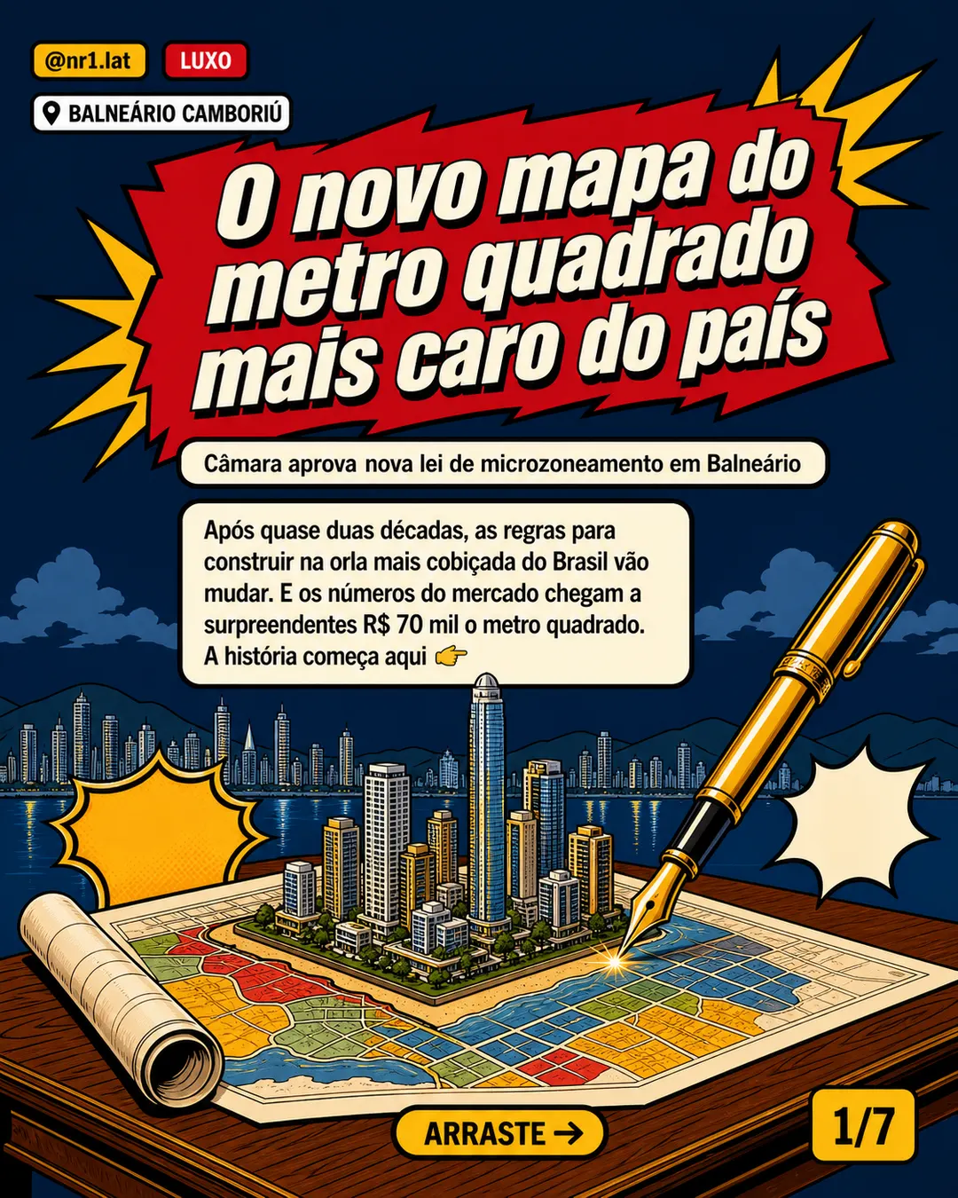 Balneário Camboriú aprova microzoneamento com m² a R$ 70 mil — imagem 1 de 7