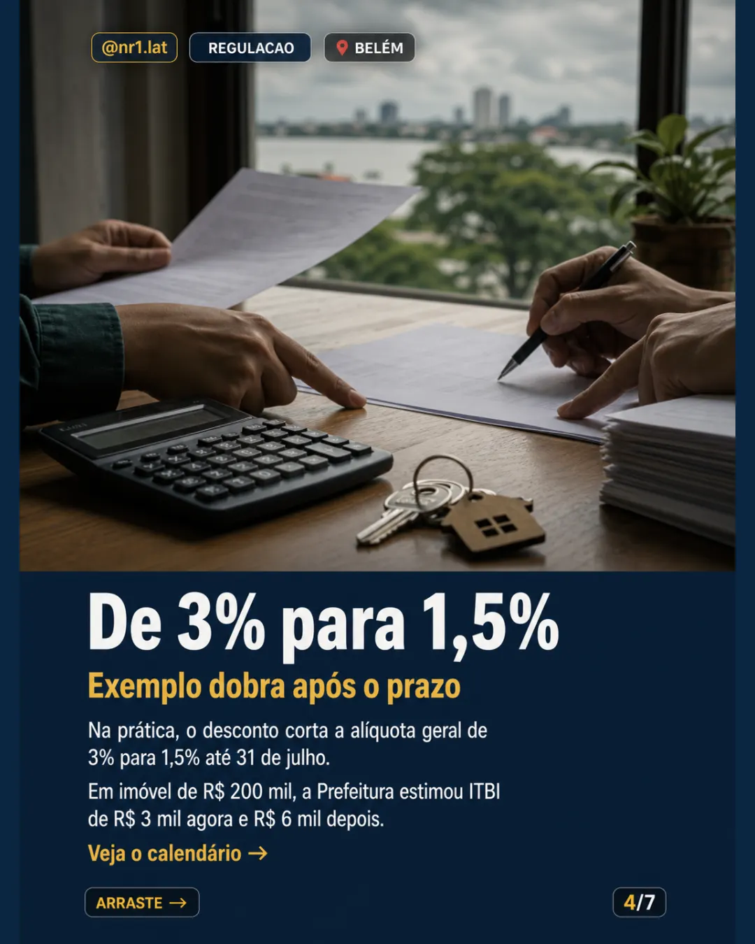 Belém dá última semana de ITBI pela metade para imóveis — imagem 4 de 7