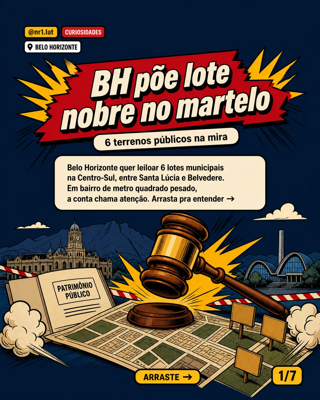 Belo Horizonte quer leiloar 6 lotes em bairros valorizados — imagem 1 de 7