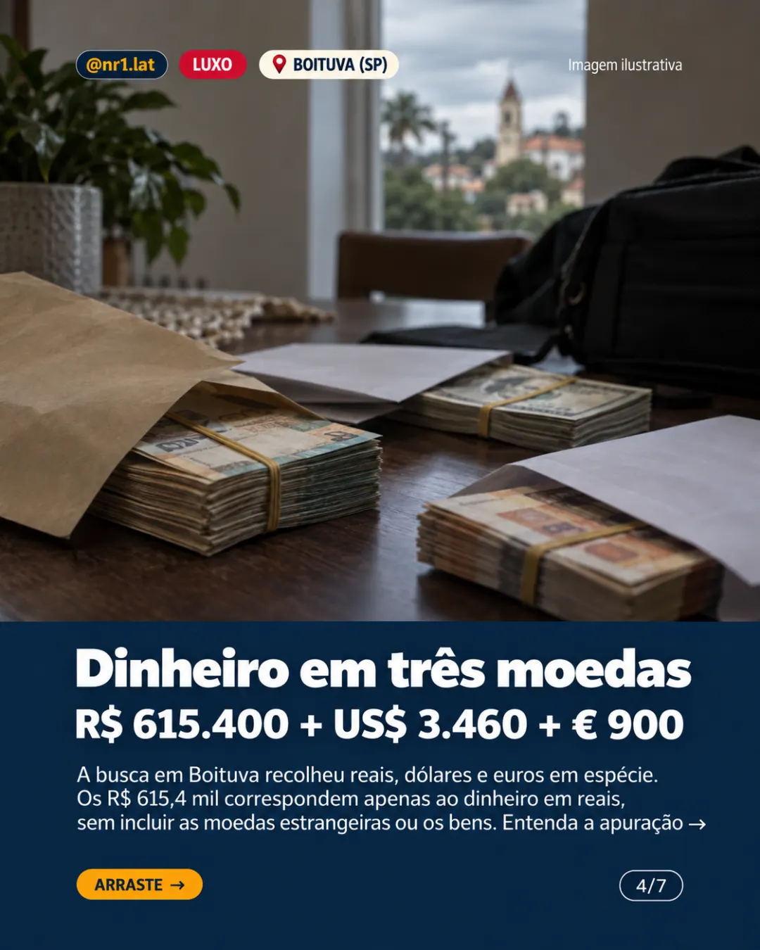 Operação apreende R$ 615,4 mil em casa de luxo em Boituva (SP) — imagem 4 de 7