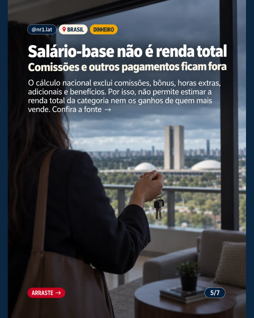 Brasil: 75% da amostra de corretores CLT têm base até R$ 2.500 — imagem 5 de 7