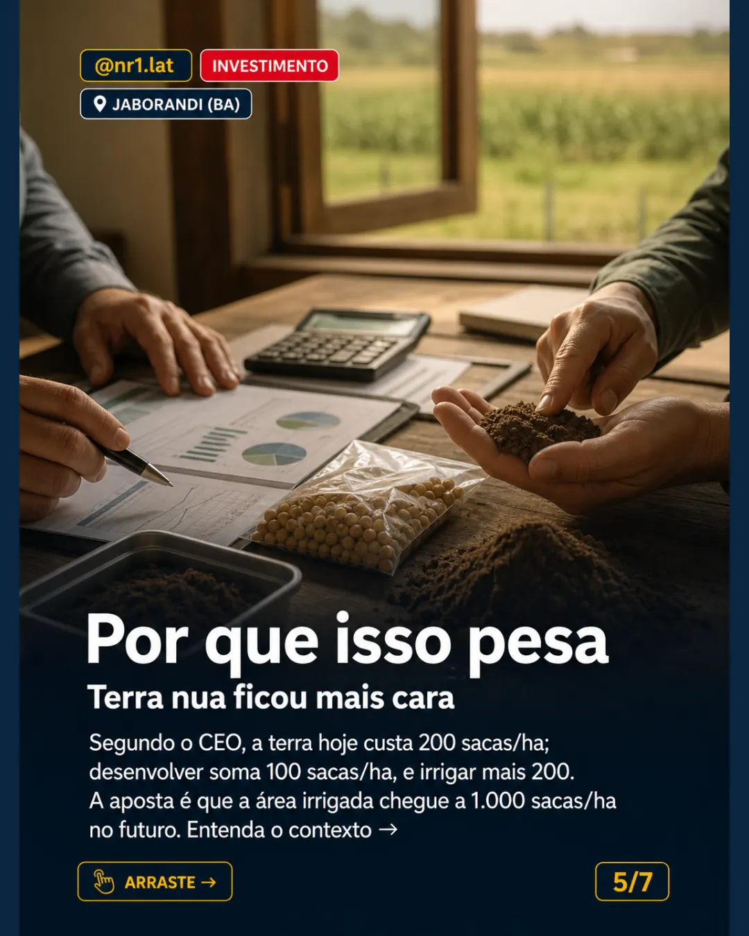 BrasilAgro mira 1.000 sacas/ha com irrigação em Jaborandi (BA) — imagem 5 de 7