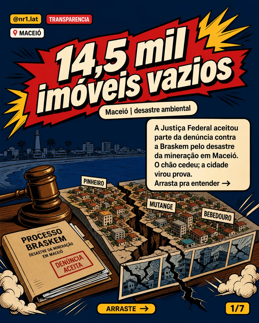 Braskem vira ré por 14,5 mil imóveis esvaziados em Maceió — imagem 1 de 7