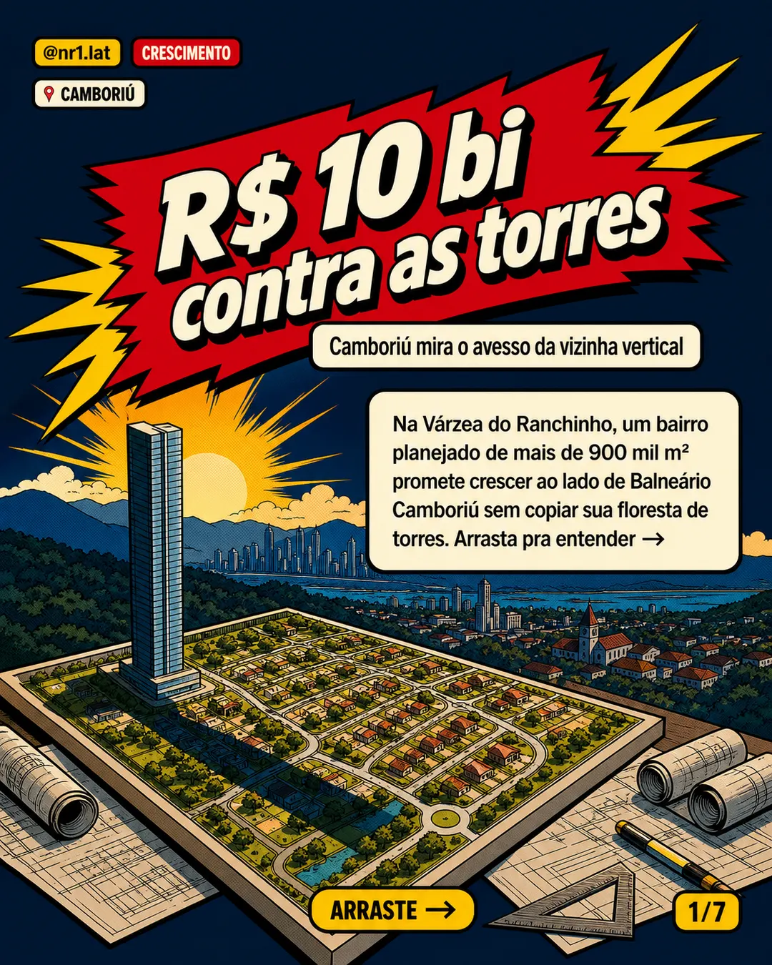 Camboriú: bairro de R$ 10 bi desafia torres vizinhas — imagem 1 de 7