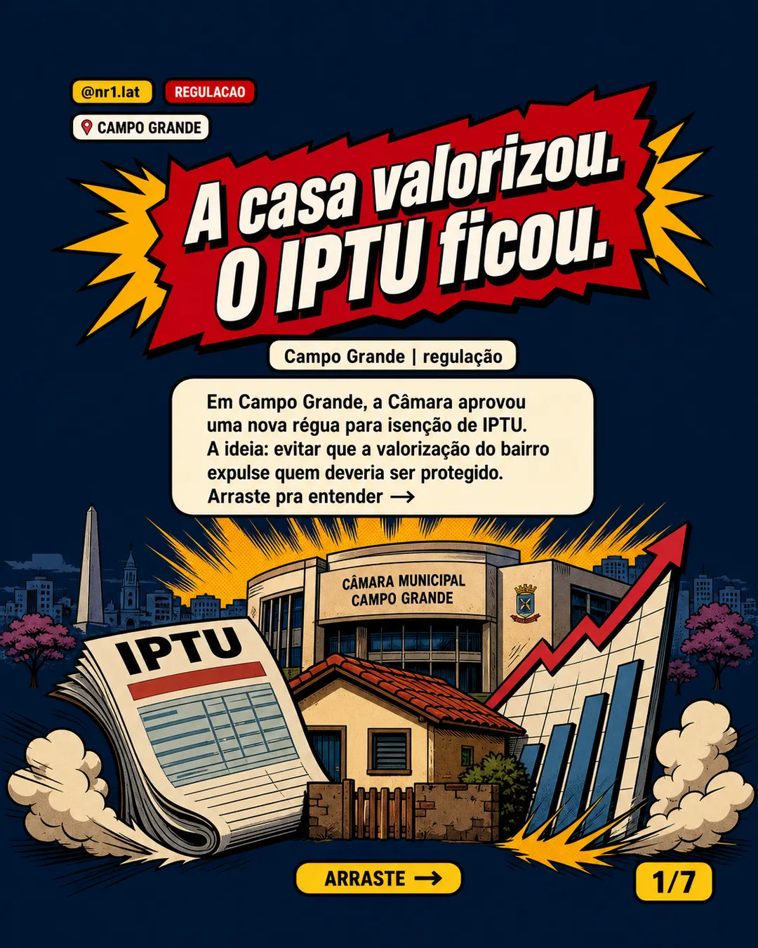 Campo Grande muda regra de isenção de IPTU após valorização — imagem 1 de 7