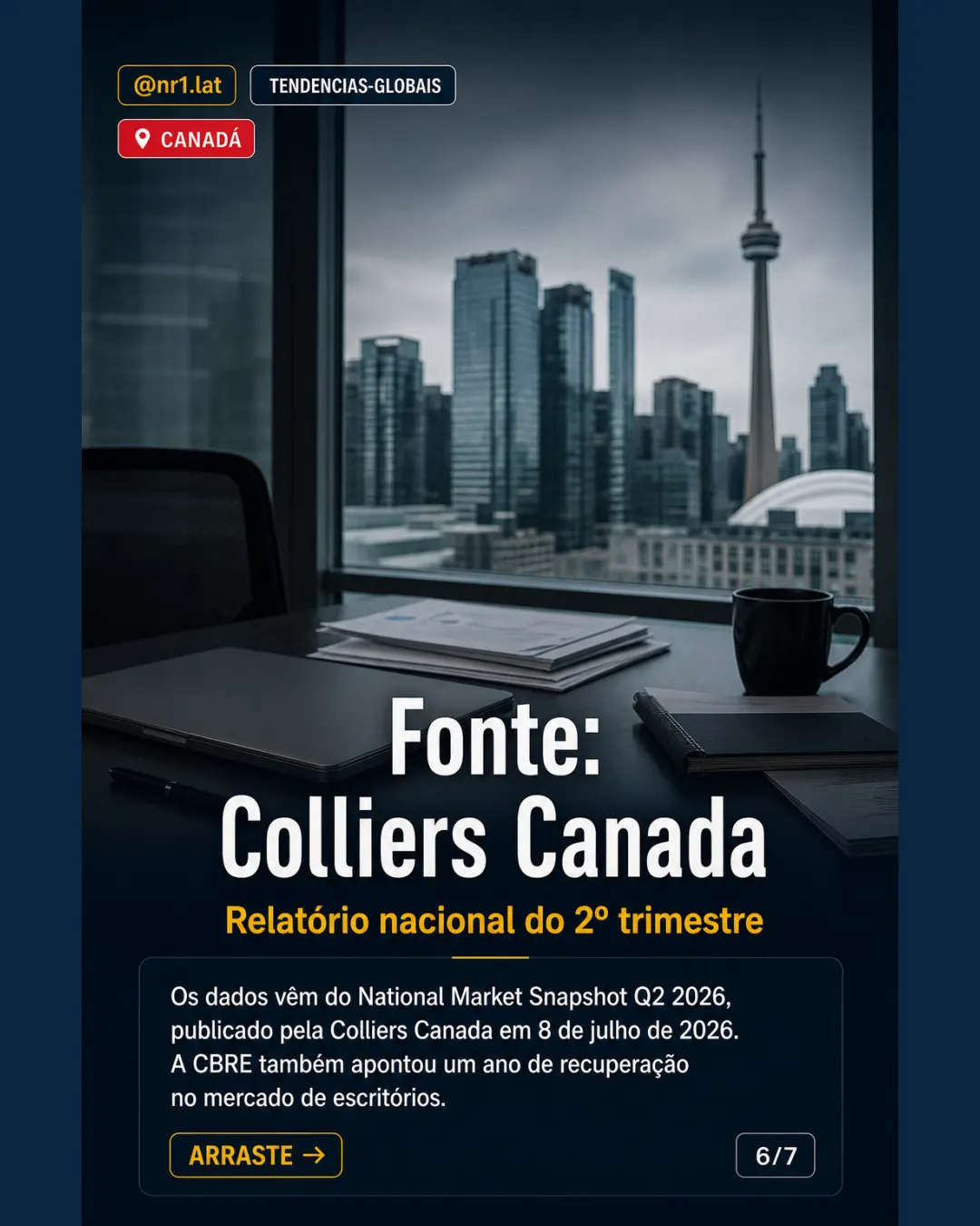 Canadá vê escritórios reagirem, mas obras caem ao piso em 15 anos — imagem 6 de 7