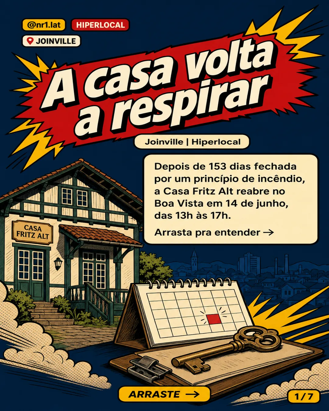 Casa Fritz Alt reabre em Joinville após incêndio — imagem 1 de 7