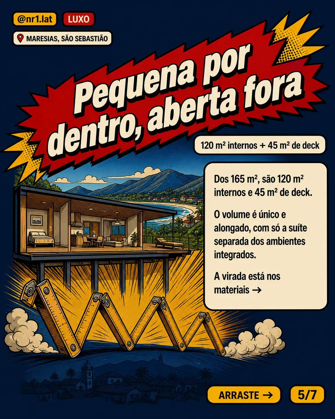 Casa em Maresias eleva 165 m² e preserva mata em lote de 1.200 m² — imagem 5 de 7