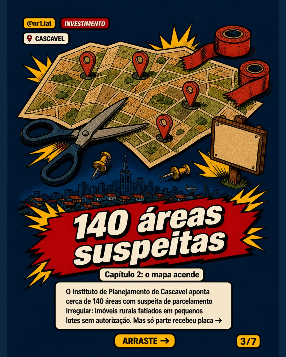 Cascavel mira loteamentos clandestinos com 100 placas — imagem 3 de 7