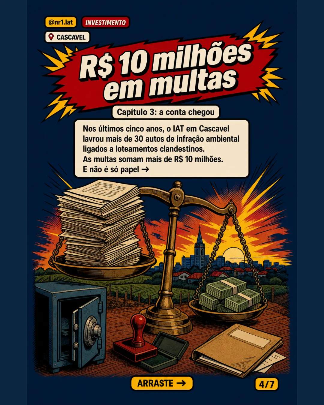Cascavel mira loteamentos clandestinos com 100 placas — imagem 4 de 7