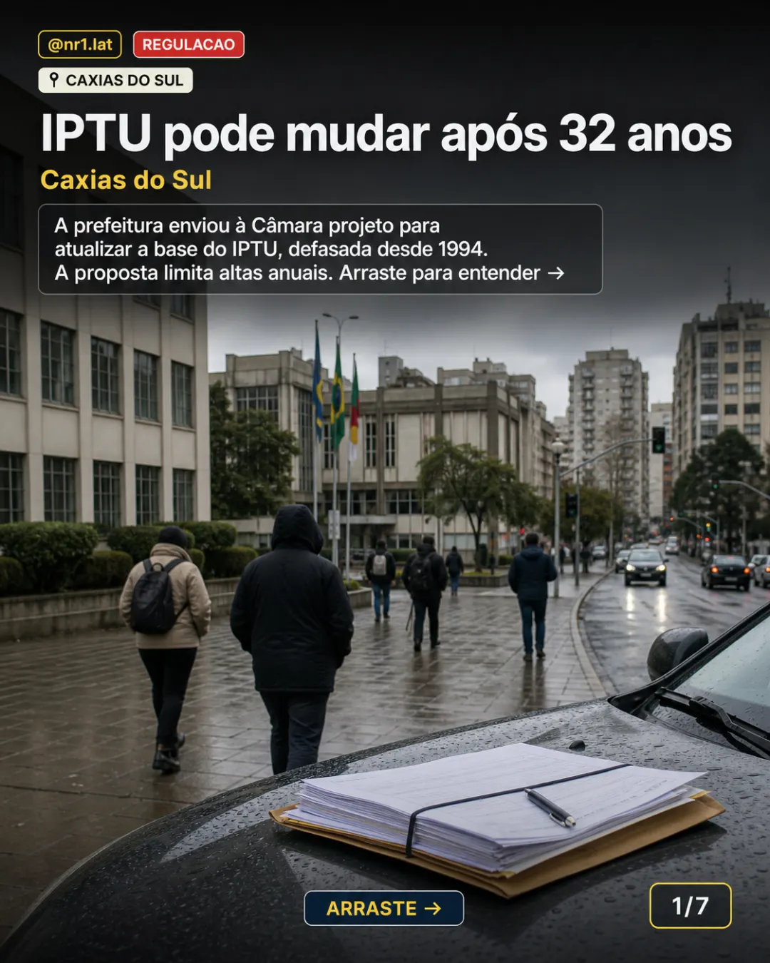 Caxias do Sul revê IPTU após 32 anos e limita alta anual — imagem 1 de 7