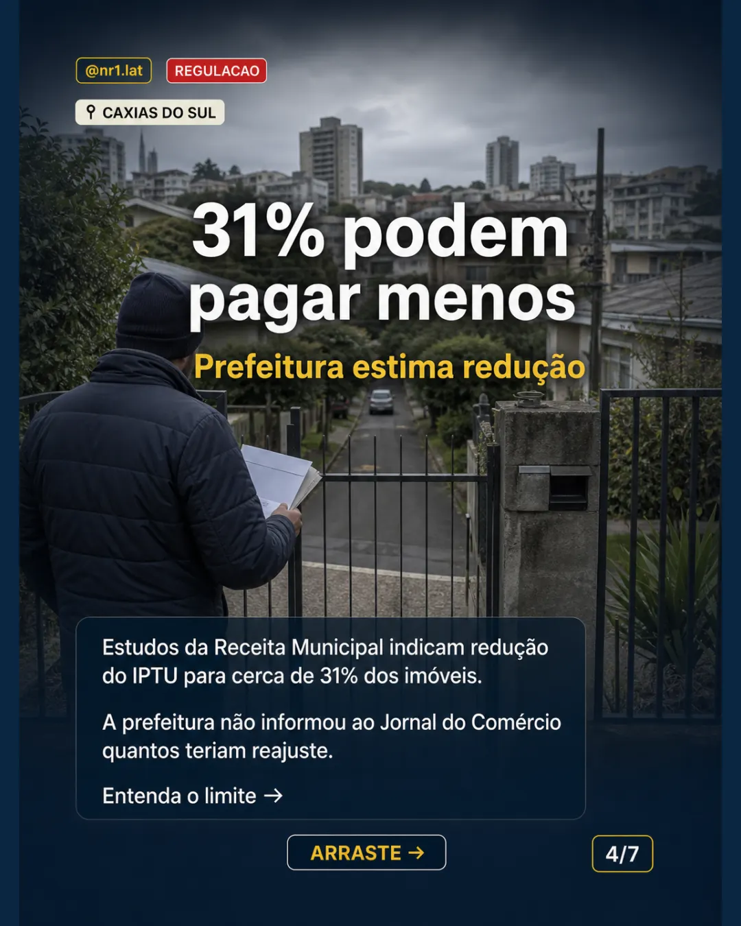 Caxias do Sul revê IPTU após 32 anos e limita alta anual — imagem 4 de 7