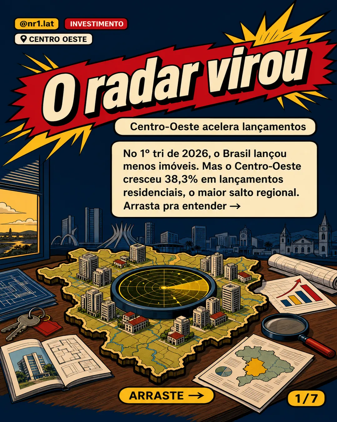 Centro-Oeste dispara 38% em lançamentos de imóveis — imagem 1 de 7