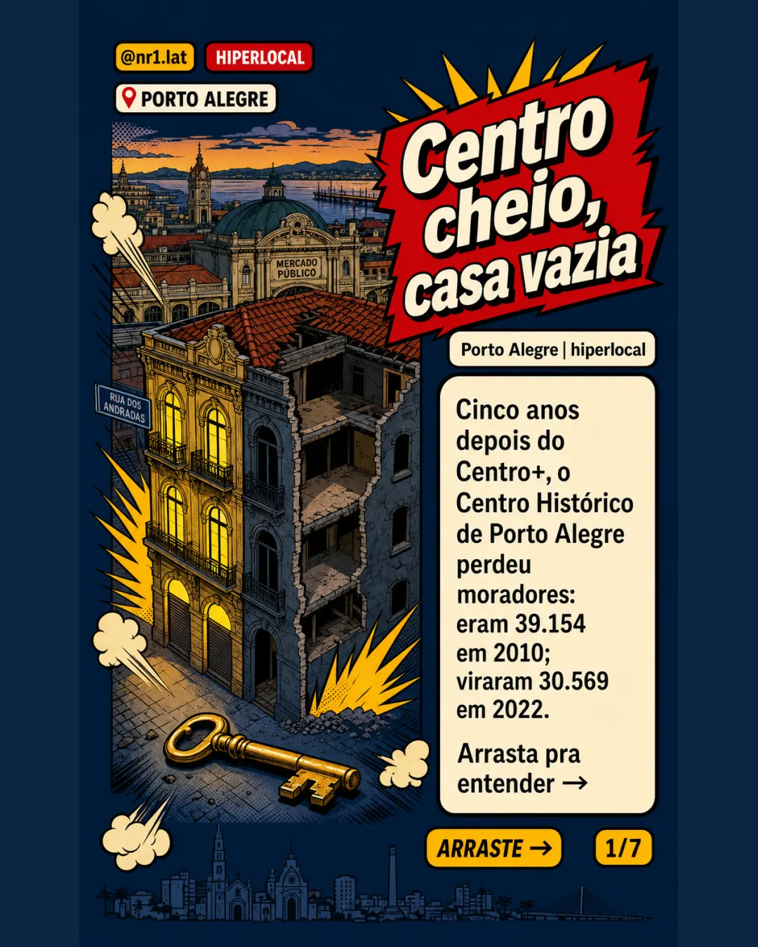 Centro de Porto Alegre perde 22% dos moradores — imagem 1 de 7