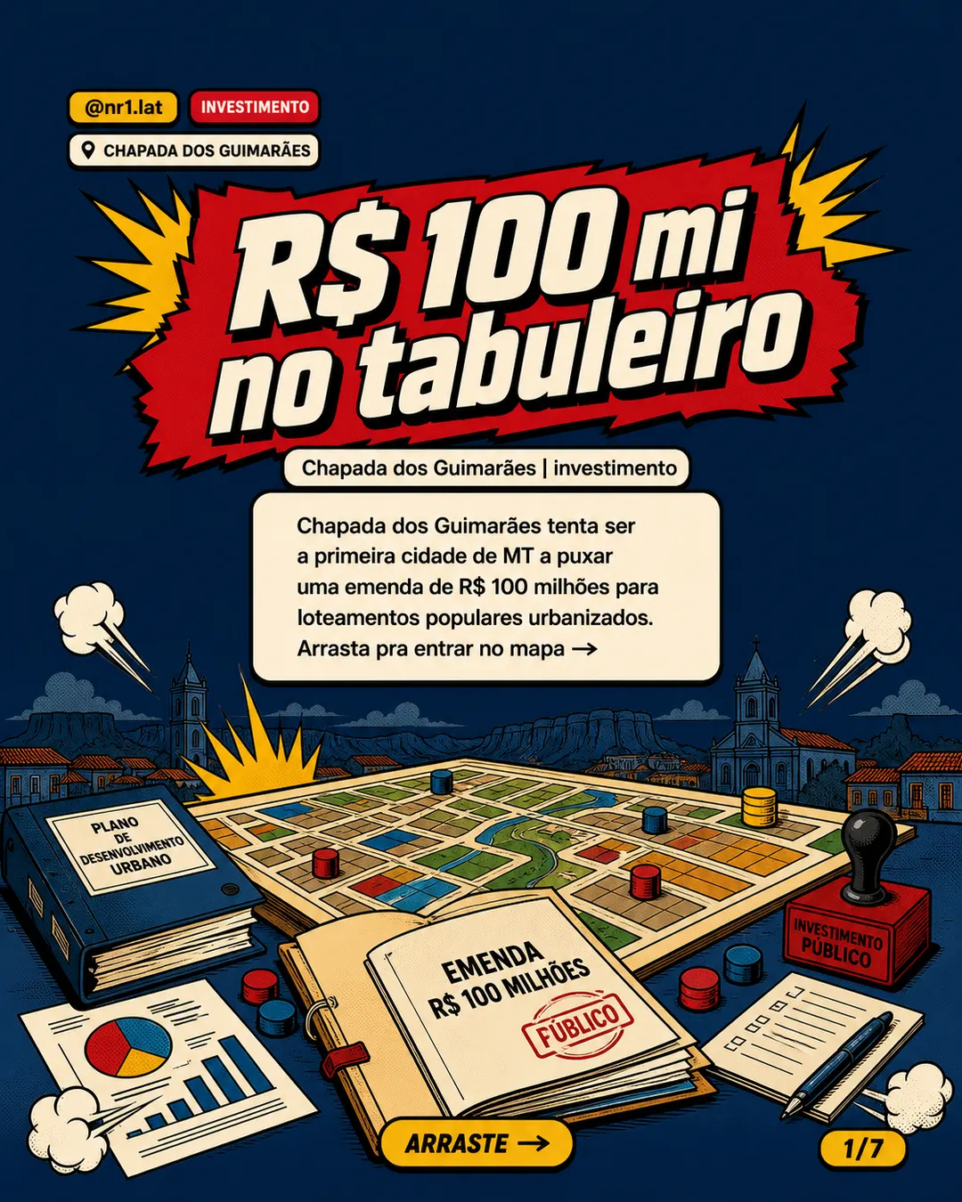 Chapada dos Guimarães mira loteamento popular de R$ 100 mi — imagem 1 de 7