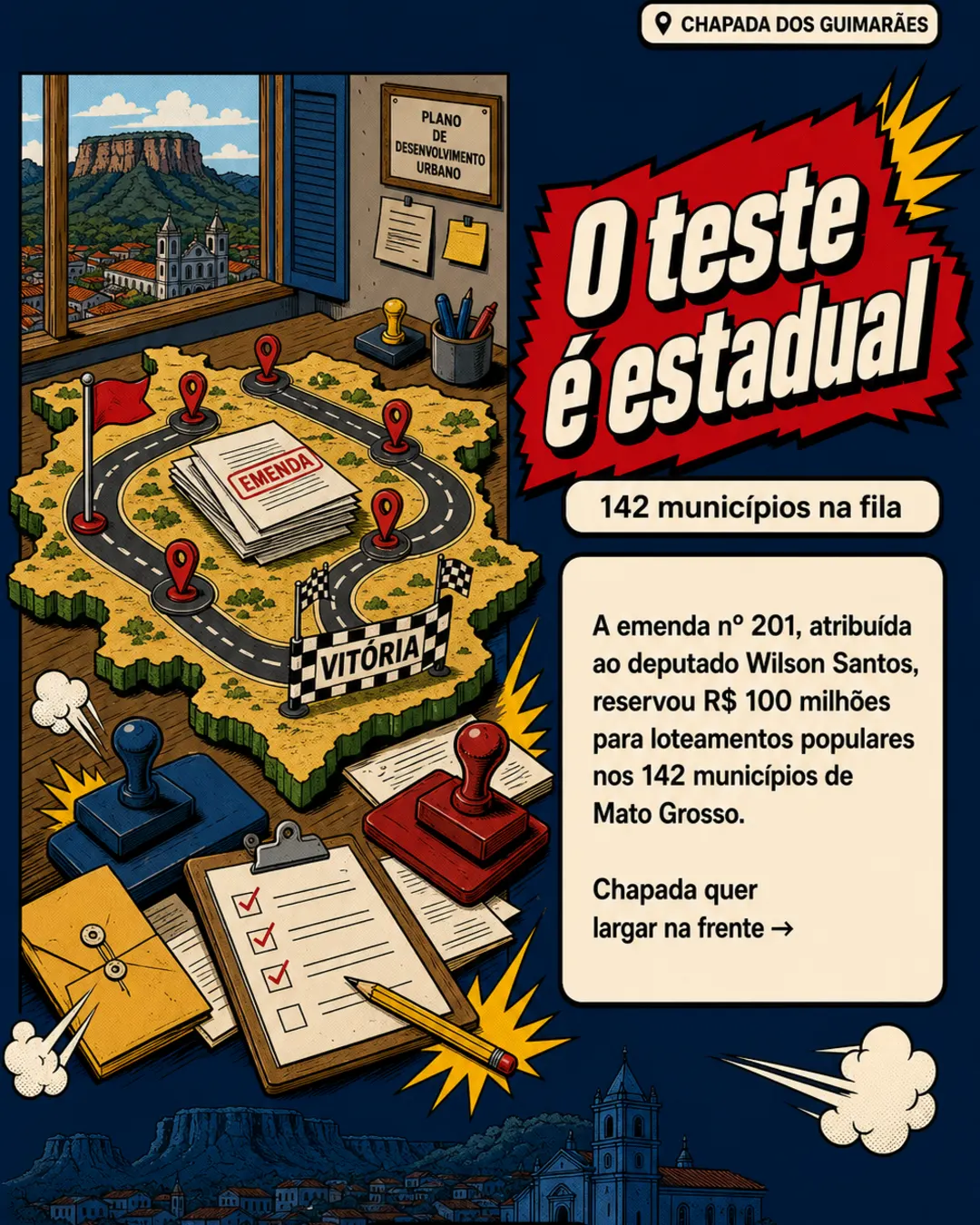 Chapada dos Guimarães mira loteamento popular de R$ 100 mi — imagem 2 de 7