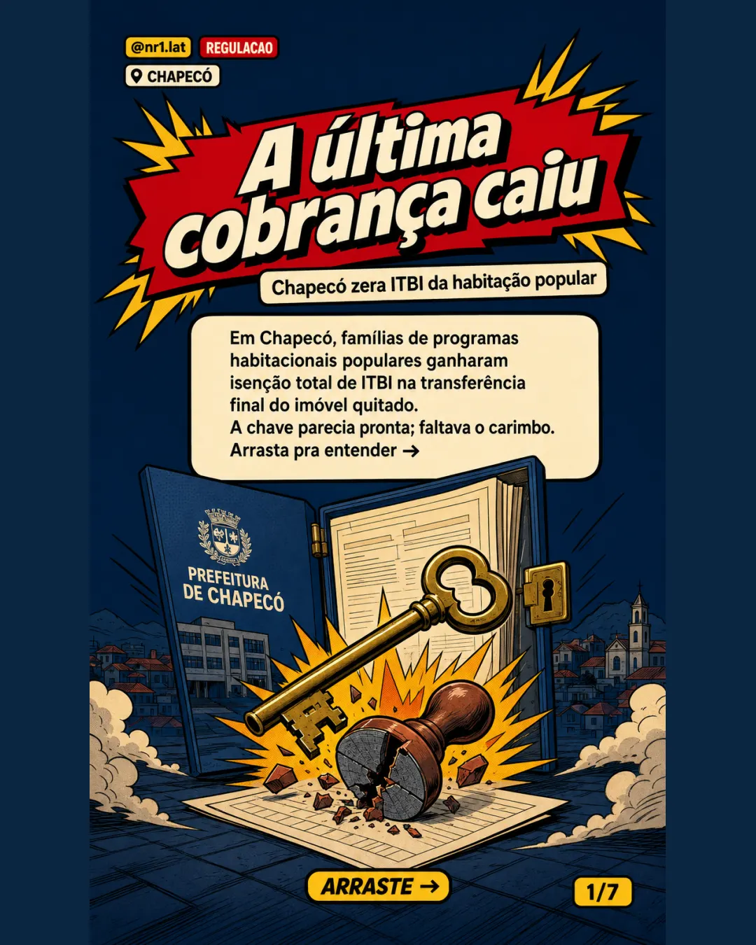Chapecó zera ITBI para habitação popular quitada — imagem 1 de 7