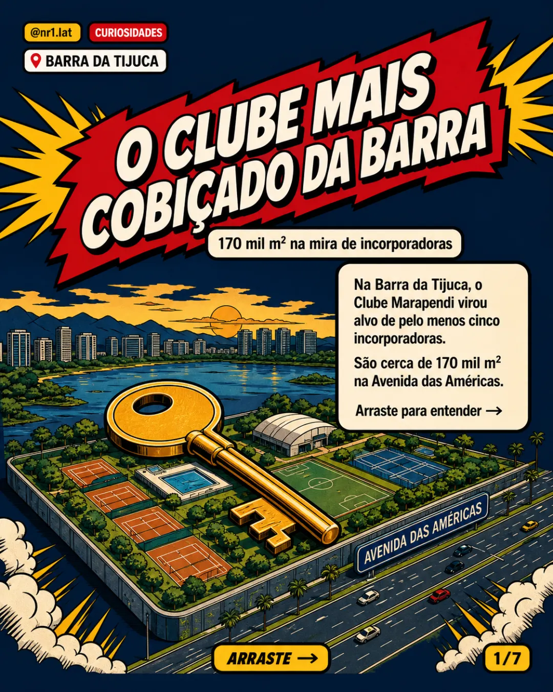 Terreno do Clube Marapendi trava mercado imobiliário na Barra — imagem 1 de 7