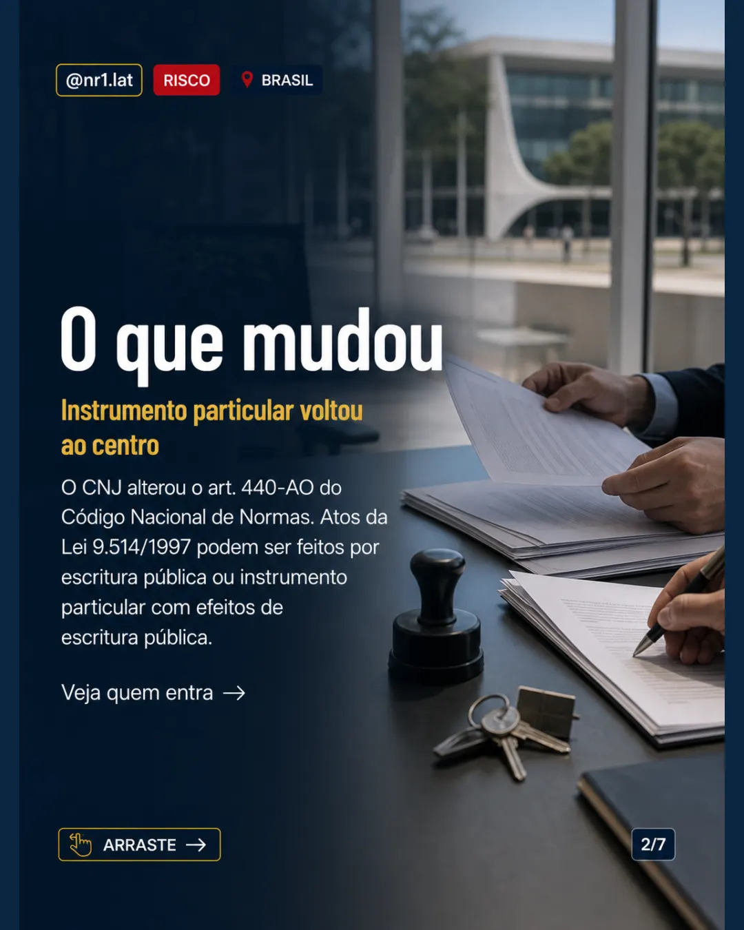 CNJ libera contrato particular em garantia de imóveis no Brasil — imagem 2 de 7