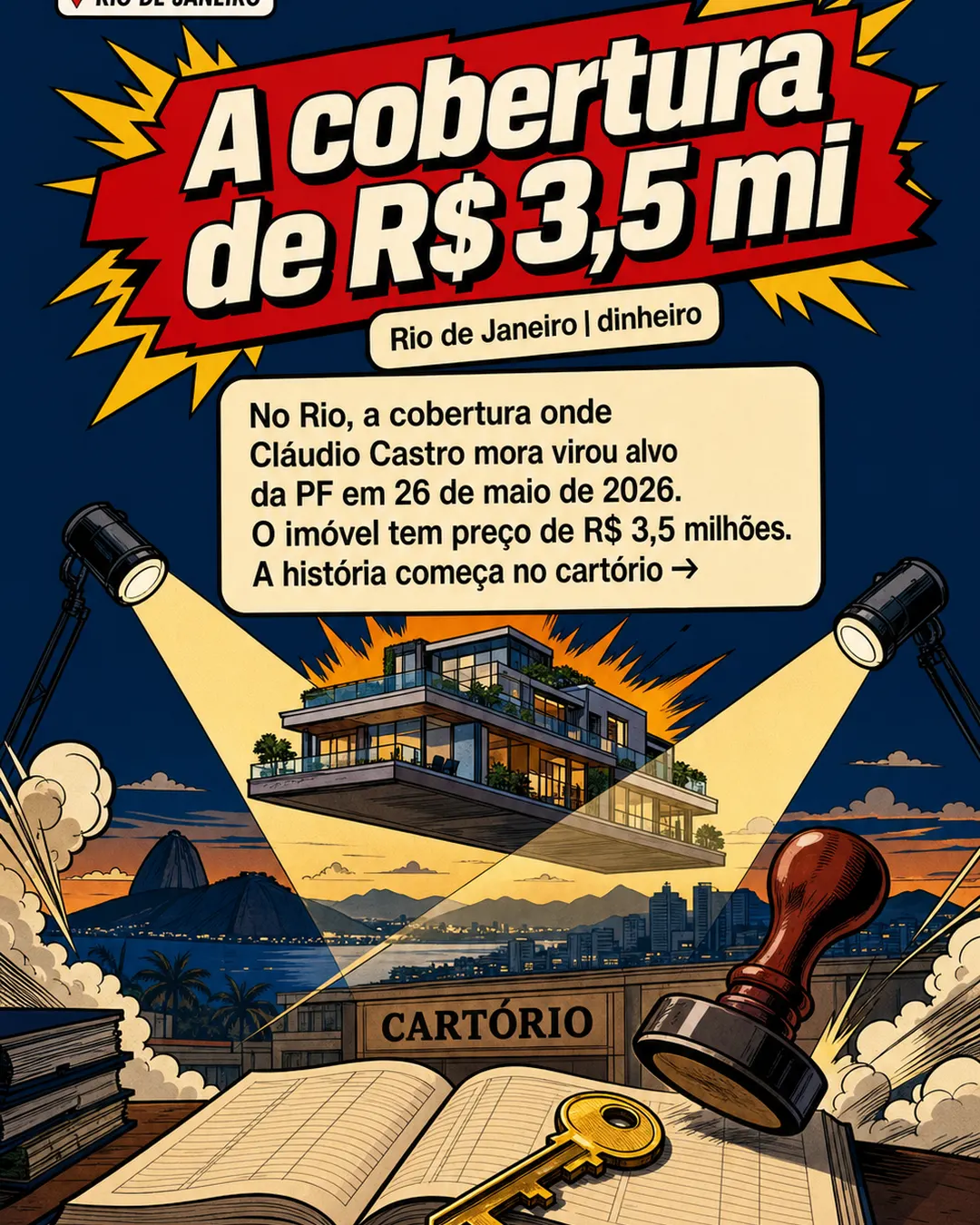 Cobertura de R$ 3,5 mi no Rio liga Castro a ex-secretário — imagem 1 de 7