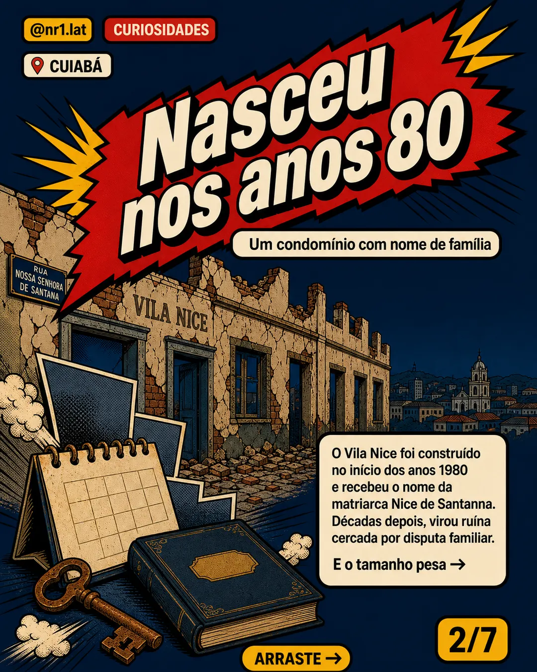 Condomínio dos anos 80 vira ruína e é interditado em Cuiabá — imagem 2 de 7