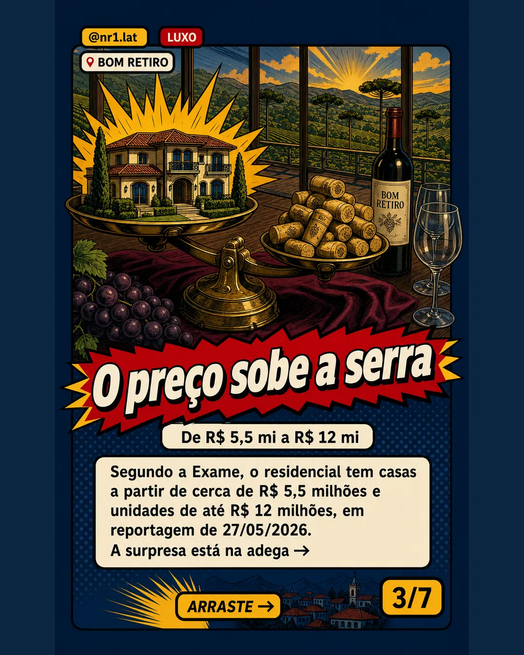 Condomínio-vinícola em Bom Retiro tem casas de até R$ 12 mi — imagem 3 de 7