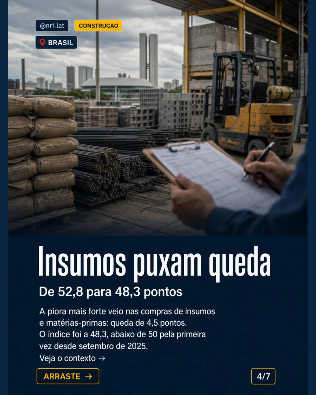 Construção no Brasil entra em pessimismo raro desde a pandemia — imagem 4 de 7