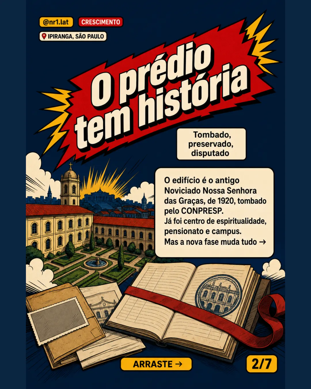 Convento tombado vira condomínio de R$ 130 mi no Ipiranga — imagem 2 de 7