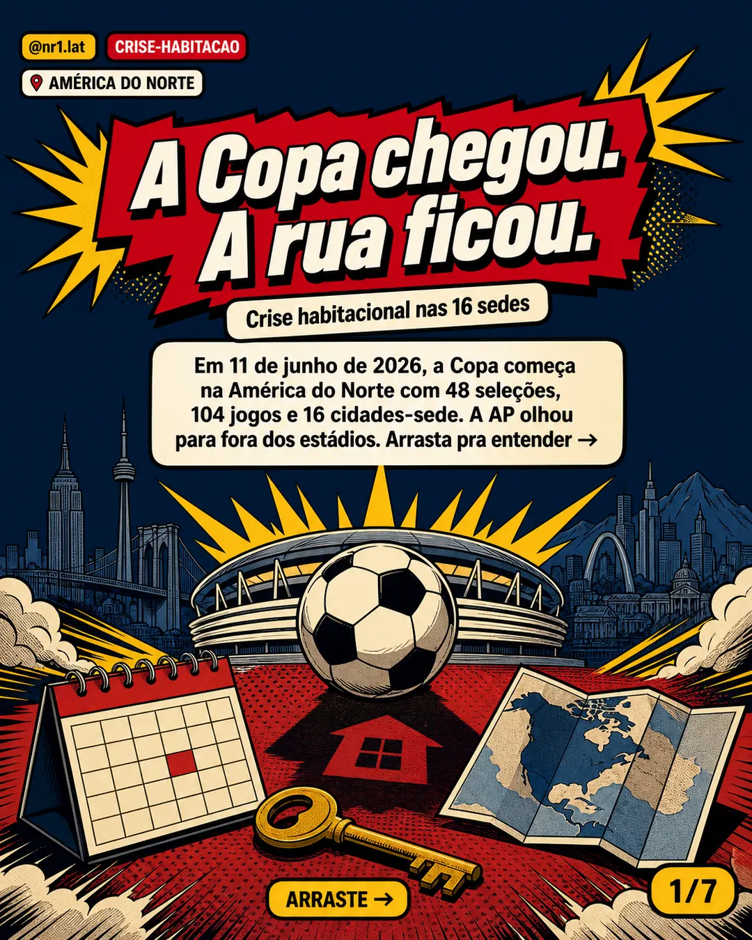 Copa expõe crise de moradia em sedes da América do Norte — imagem 1 de 7