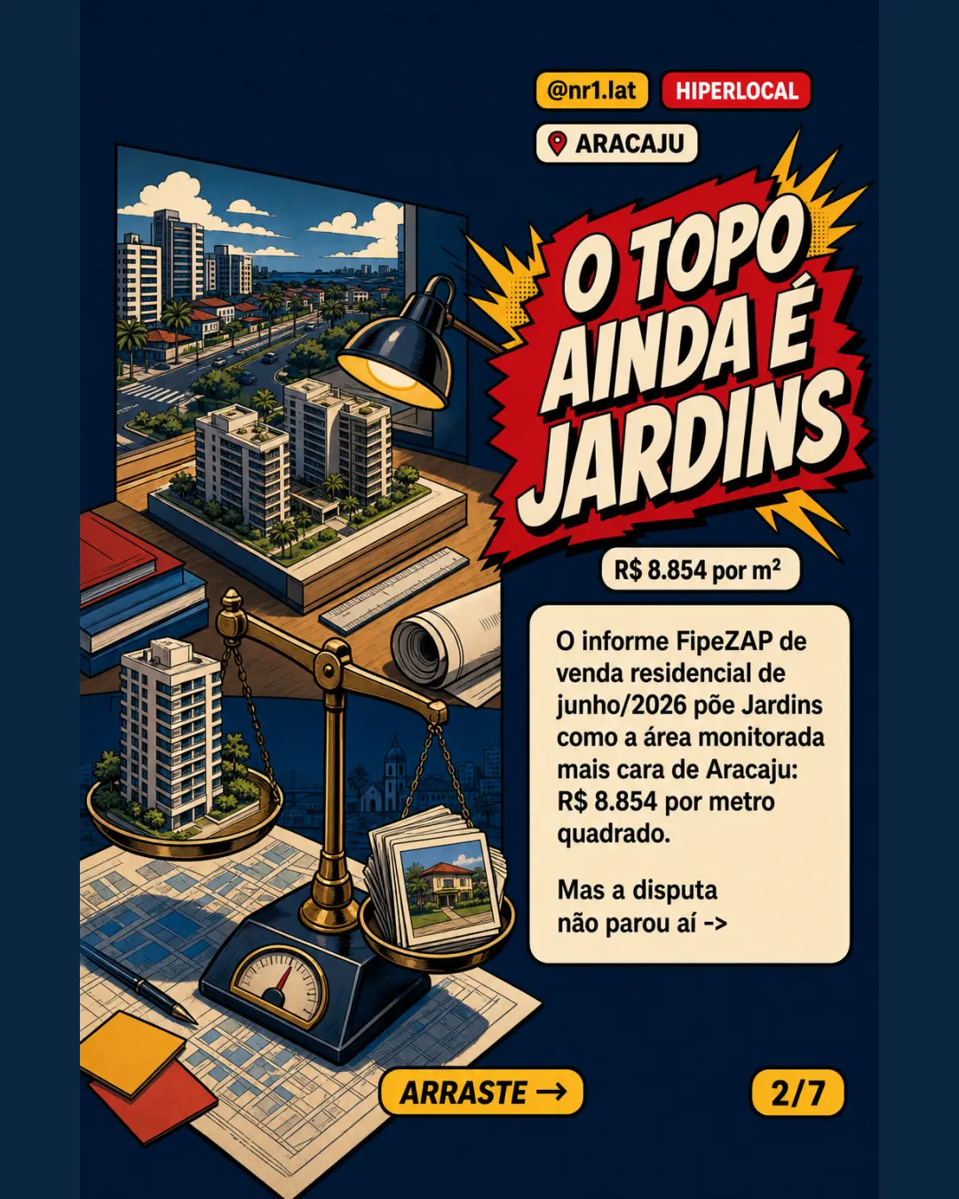 Coroa do Meio encosta em Jardins no mapa caro de Aracaju — imagem 2 de 7