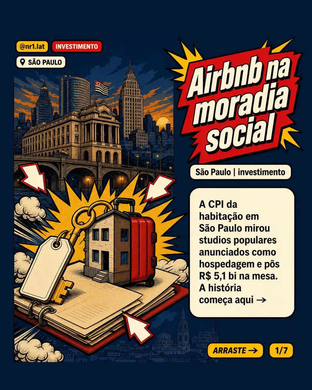 CPI em São Paulo mira Airbnb e calcula renúncia de R$ 5,1 bi — imagem 1 de 7