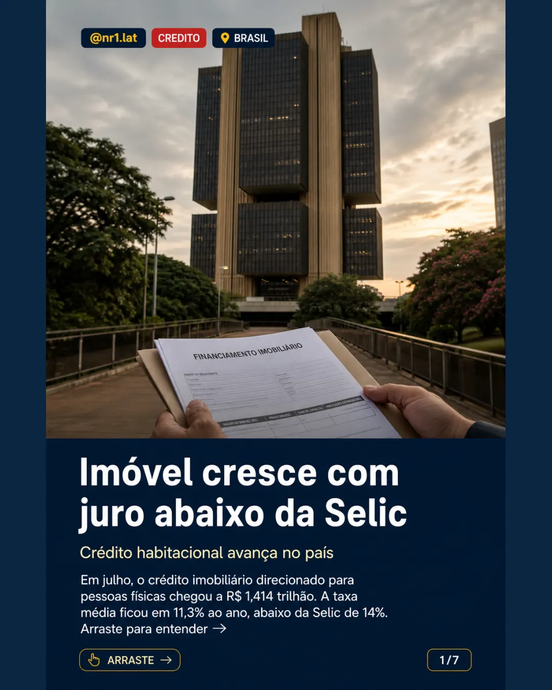 Brasil: crédito imobiliário cresce com juro abaixo da Selic — imagem 1 de 7
