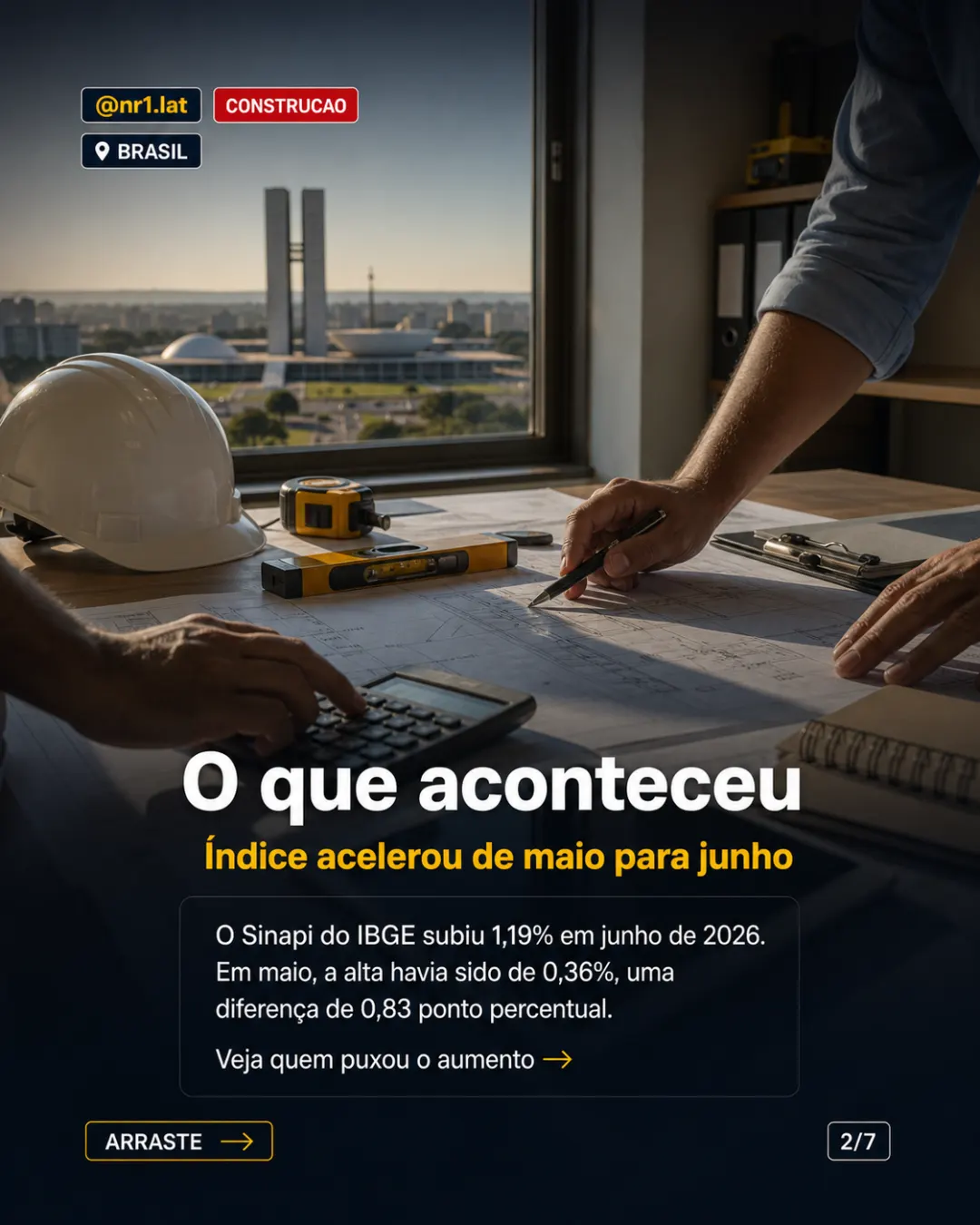 Custo da construção no Brasil tem maior alta desde 2022 — imagem 2 de 7