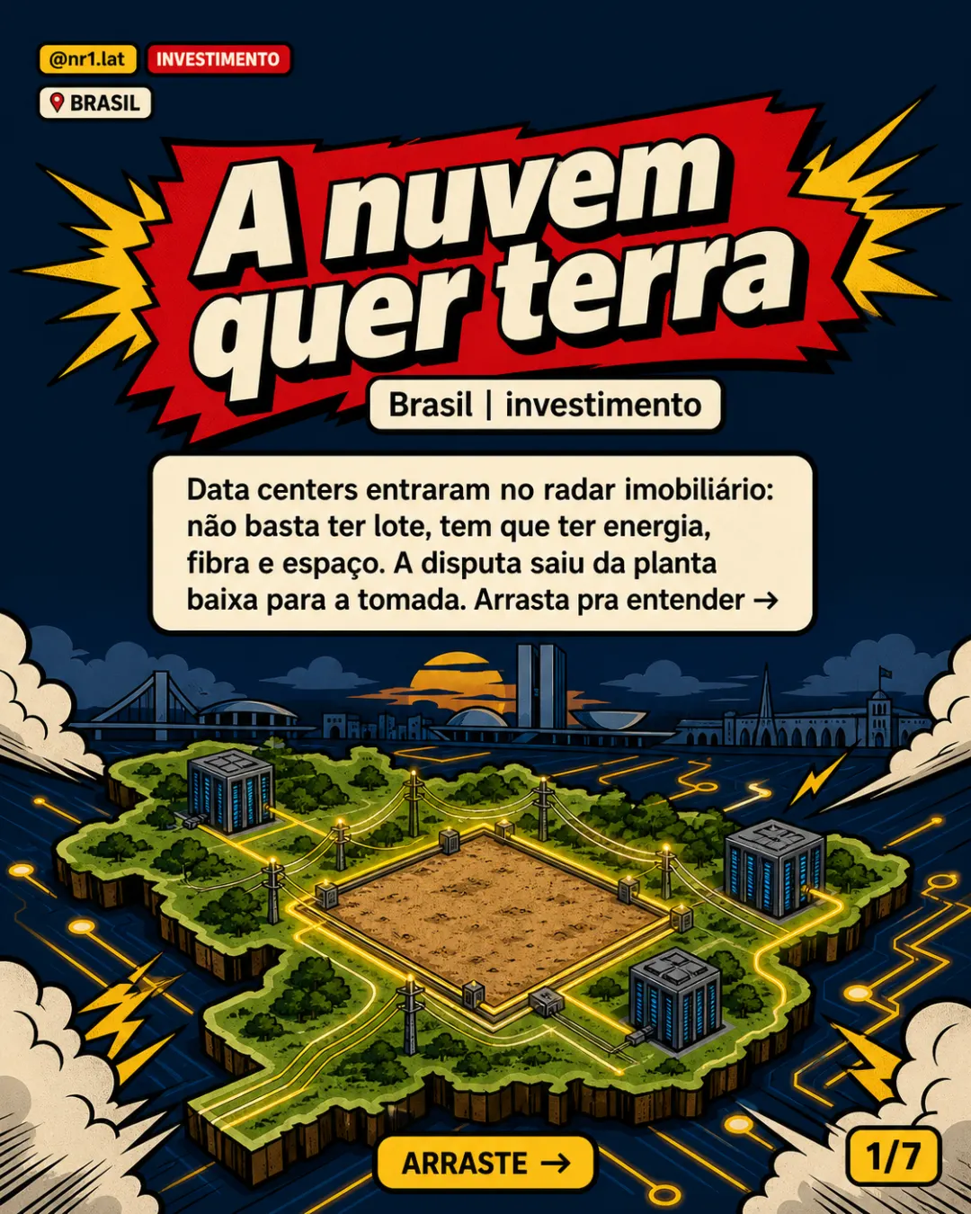 Data centers levam energia e fibra ao radar imobiliário no Brasil — imagem 1 de 7