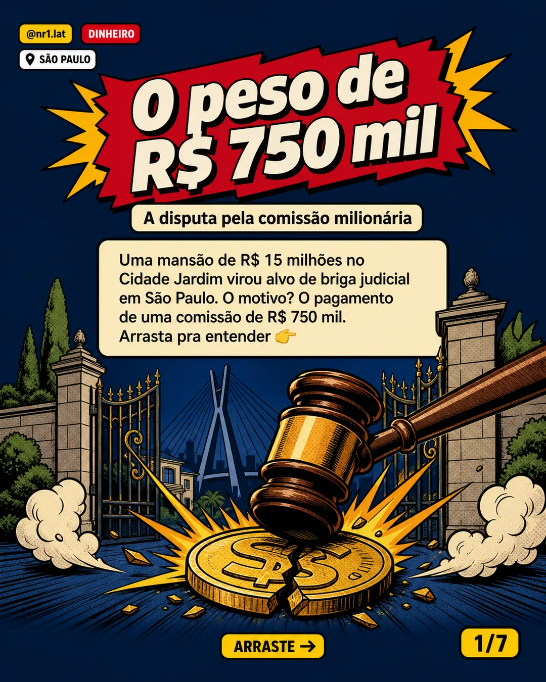 Comissão de R$ 750 mil vira disputa em mansão de R$ 15 mi em São Paulo — imagem 1 de 7