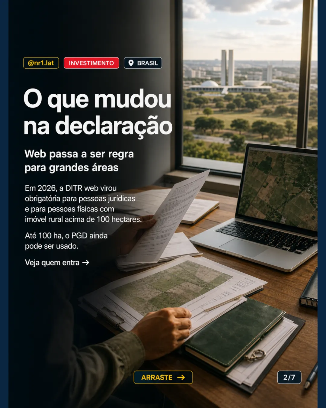 DITR 2026 obriga fazendas acima de 100 ha à versão web no Brasil — imagem 2 de 7