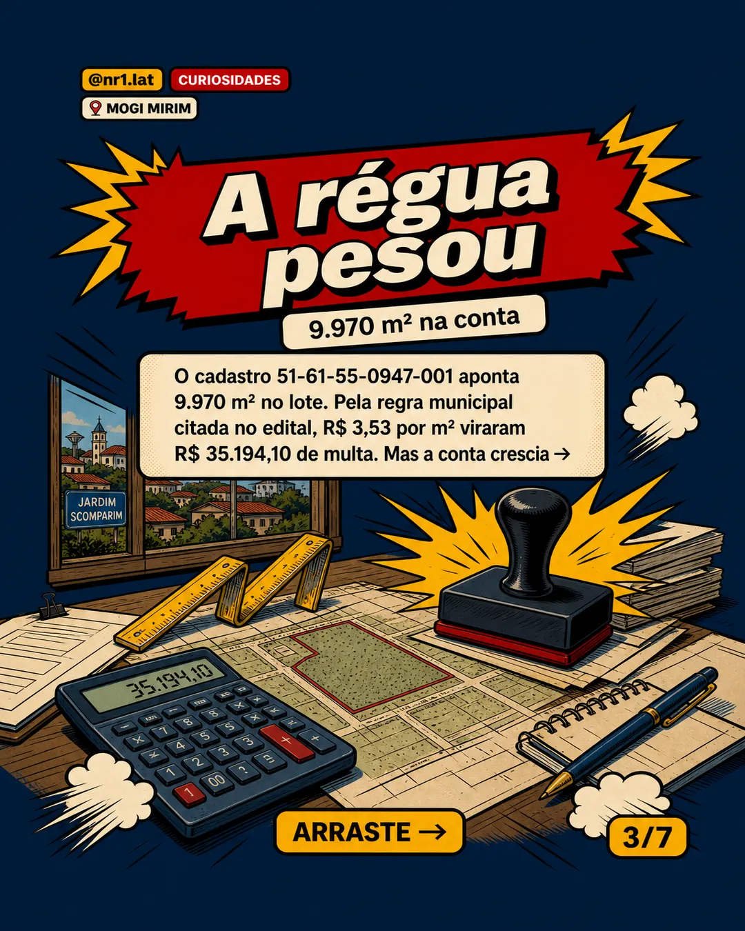 Espólio leva multa de R$ 35 mil por terreno em Mogi Mirim — imagem 3 de 7