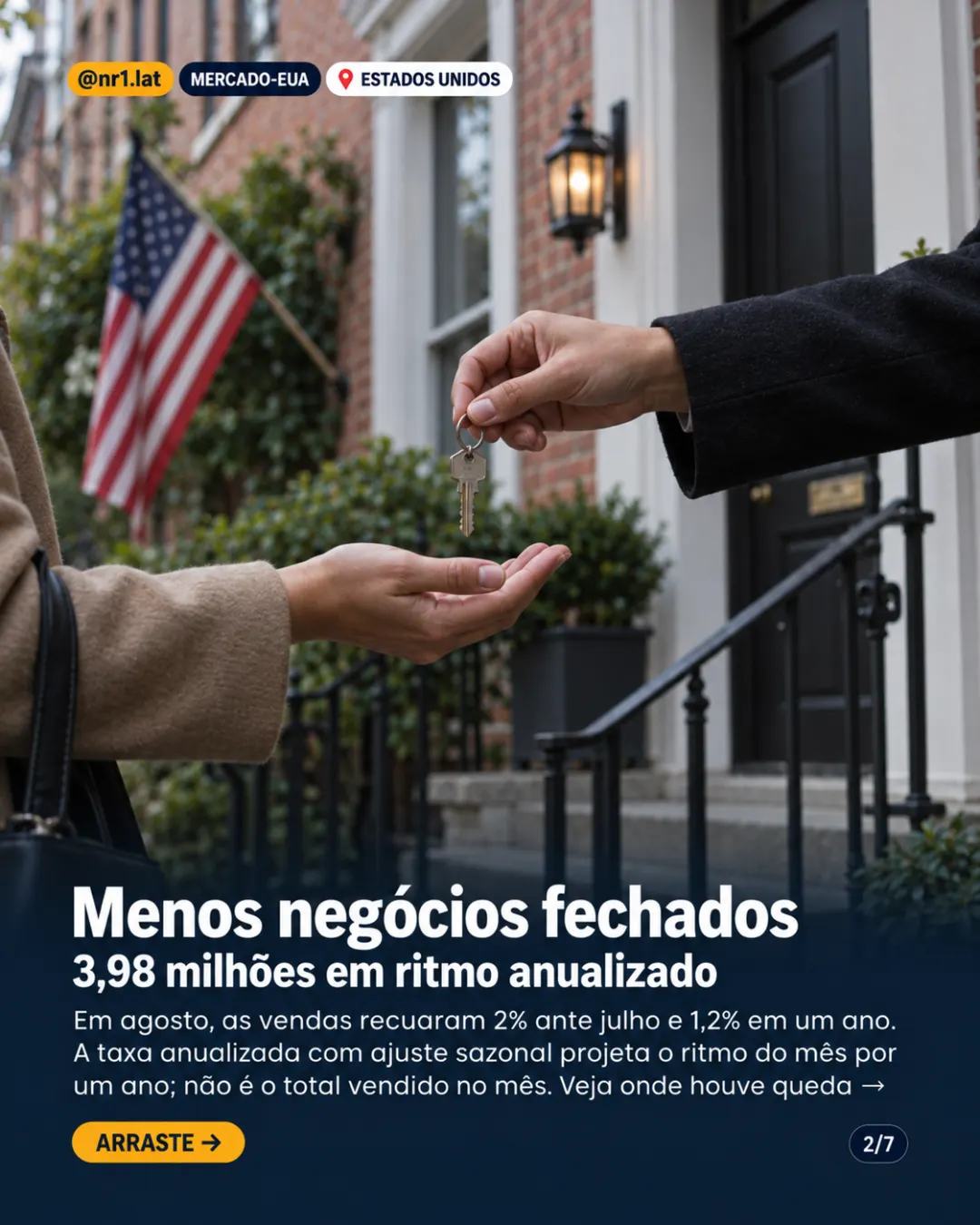Estados Unidos: vendas de imóveis têm mínima de 14 meses — imagem 2 de 7