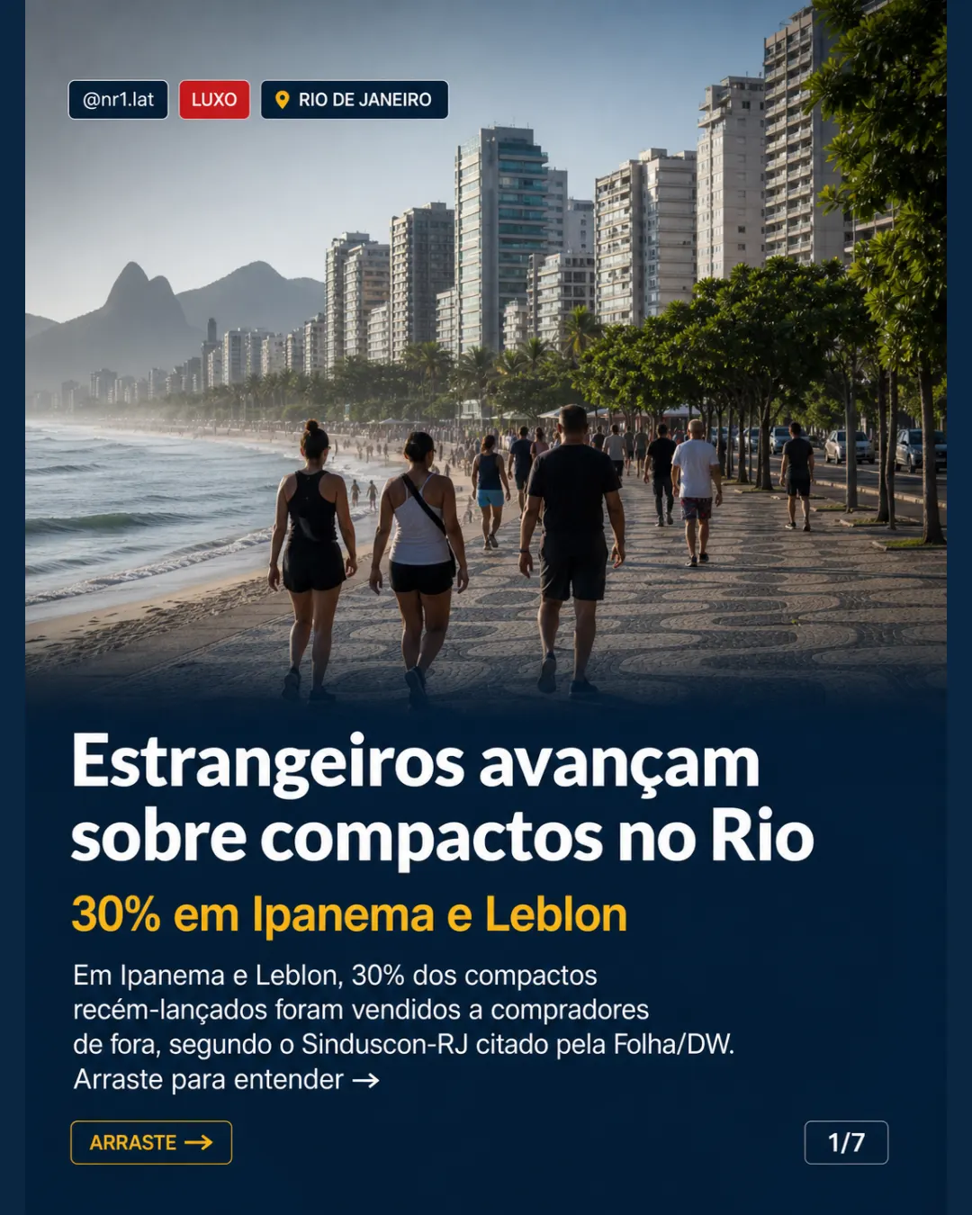 Estrangeiros compram 30% dos compactos novos em Ipanema e Leblon — imagem 1 de 7