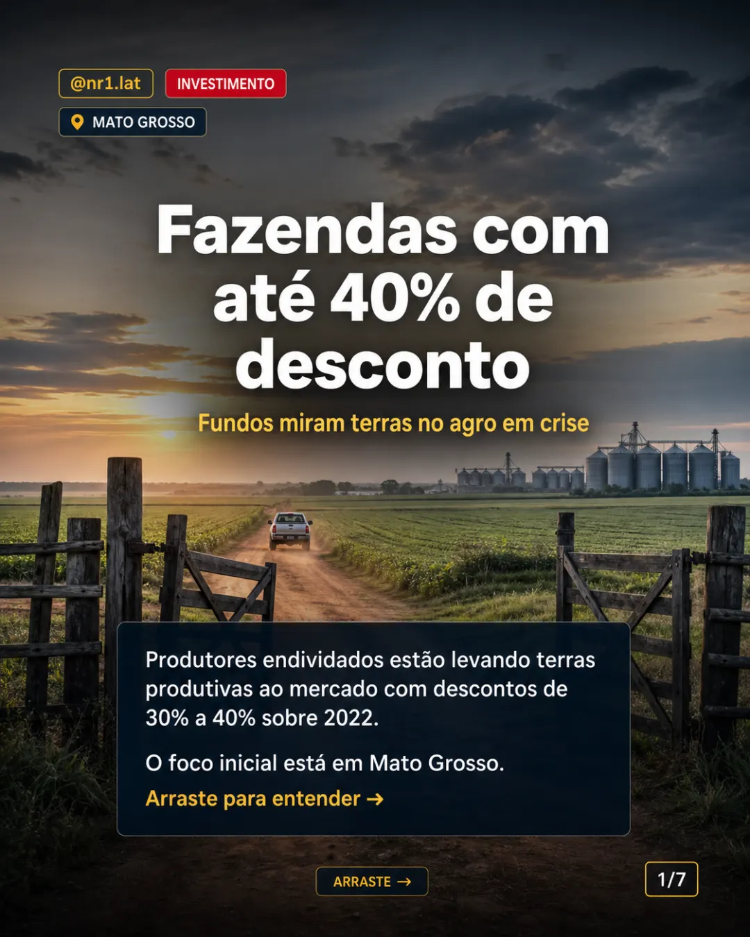 Fazendas com até 40% de desconto atraem fundos em Mato Grosso — imagem 1 de 7