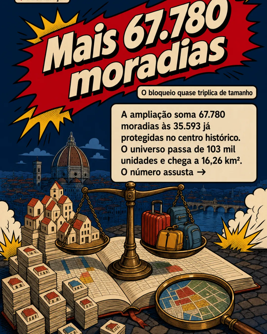Florença amplia veto a novos Airbnbs contra crise habitacional — imagem 3 de 7