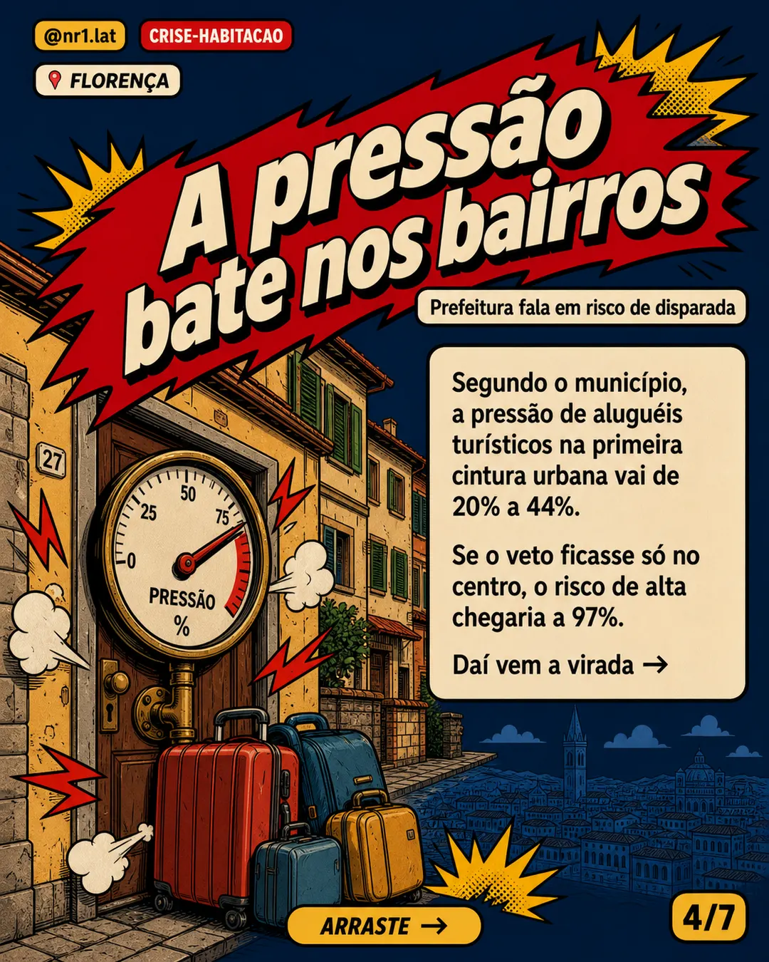 Florença amplia veto a novos Airbnbs contra crise habitacional — imagem 4 de 7