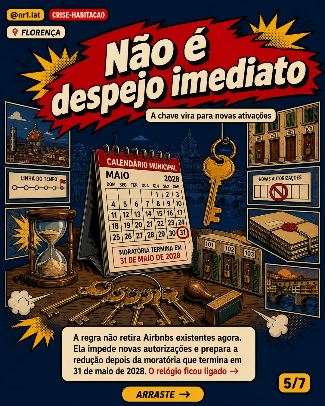 Florença amplia veto a novos Airbnbs contra crise habitacional — imagem 5 de 7