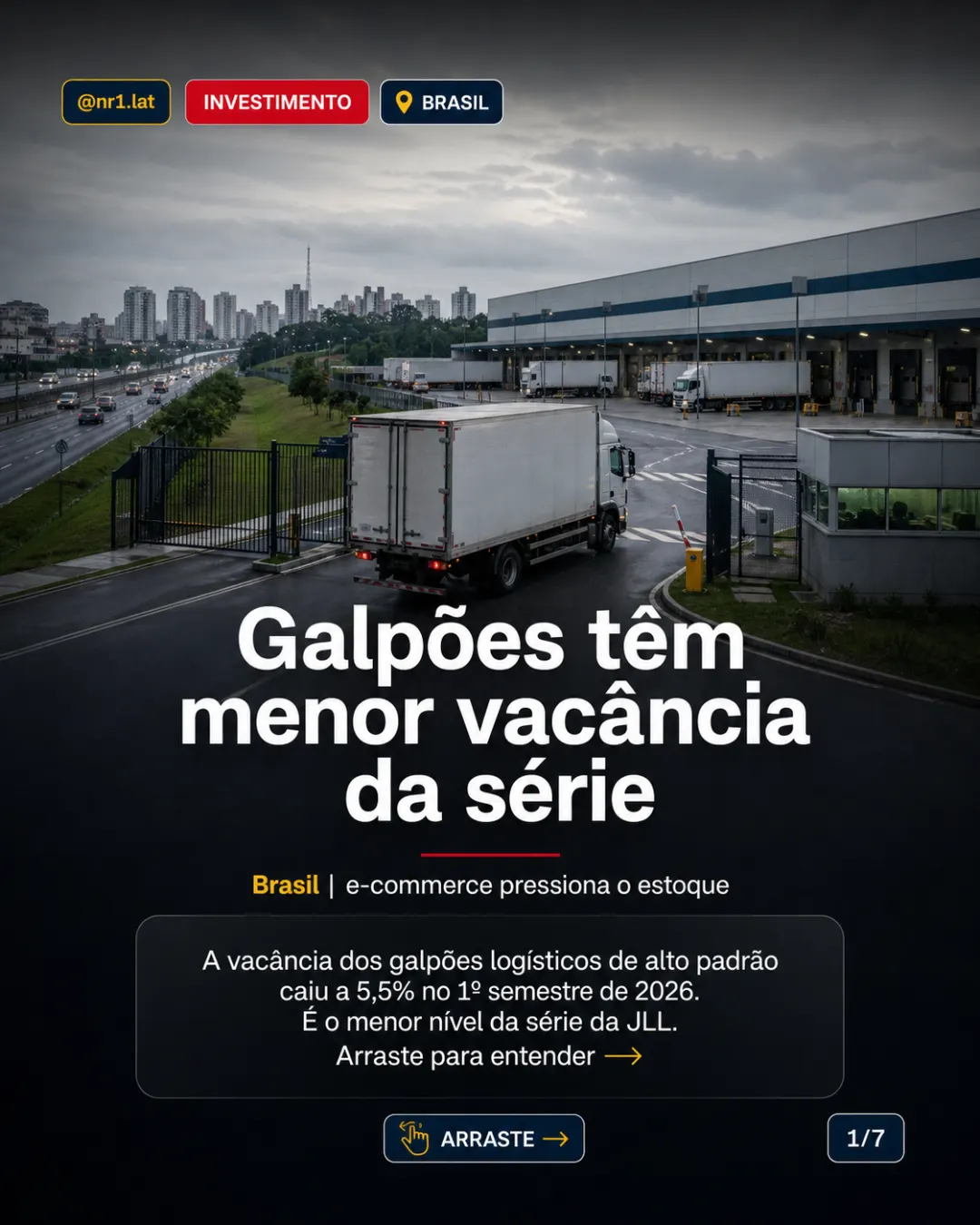 Galpões no Brasil: e-commerce derruba vacância a 5,5% — imagem 1 de 7