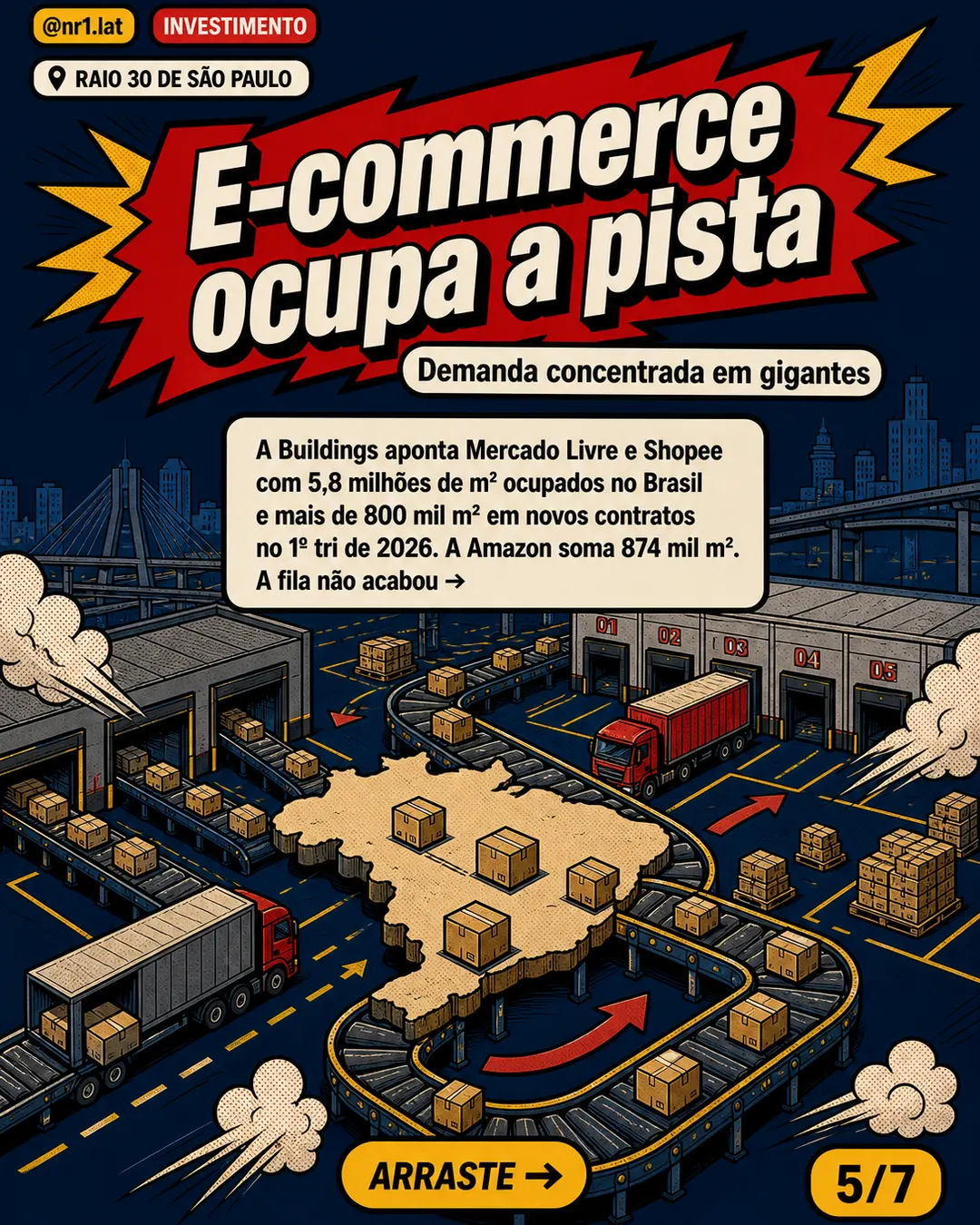 Galpões no Raio 30 de São Paulo sobem 20,8%, mas custo pesa — imagem 5 de 7