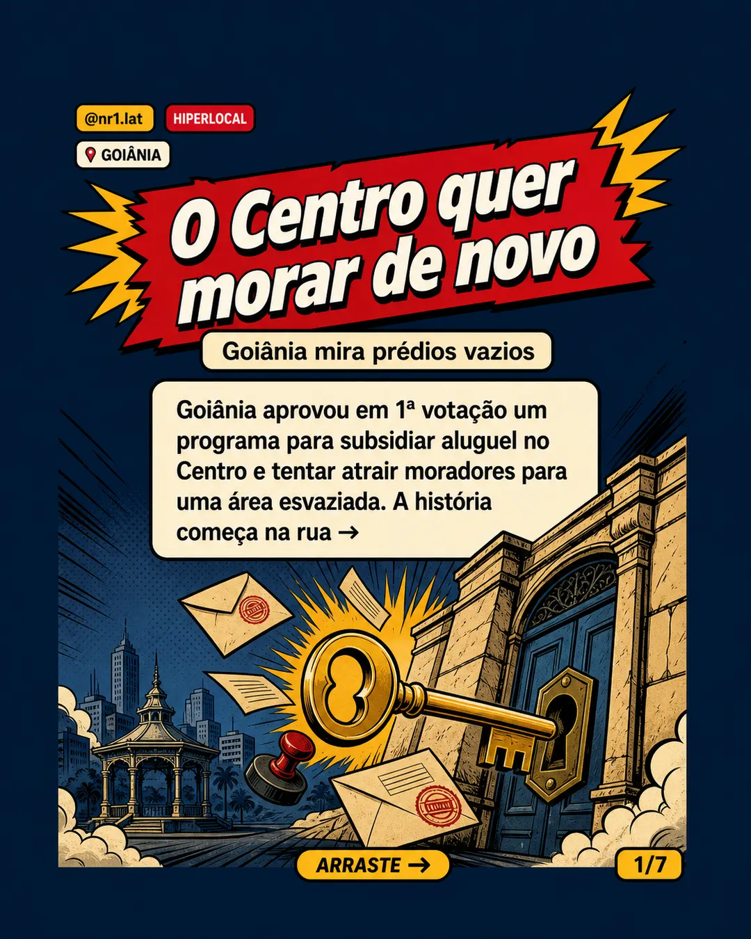 Goiânia quer dobrar moradores do Centro com aluguel subsidiado — imagem 1 de 7